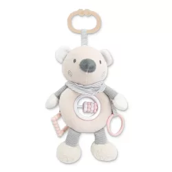 Lorelli Toys plyšová hrkálka – béžový medvedík