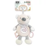 Lorelli Toys plyšová hrkálka – béžový medvedík