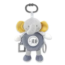 Lorelli Toys plyšová hrkálka – sivý slon