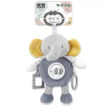 Lorelli Toys plyšová hrkálka – sivý slon