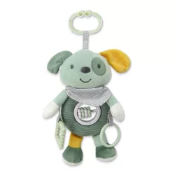 Lorelli Toys plyšová hrkálka – Zelený psík