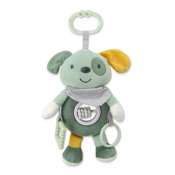 Lorelli Toys plyšová hrkálka – Zelený psík