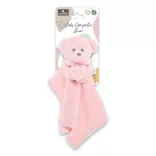 Lorelli Toys Spacie šatka s medvedíkom – ružová