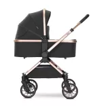 Lorelli Reya 3v1 multifunkčný kočík s otočnou rukoväťou + autosedačka Joy - Black Jasper