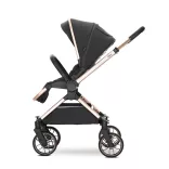 Lorelli Reya 3v1 multifunkčný kočík s otočnou rukoväťou + autosedačka Joy - Black Jasper