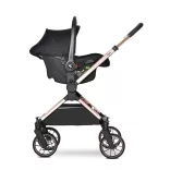 Lorelli Reya 3v1 multifunkčný kočík s otočnou rukoväťou + autosedačka Joy - Black Jasper