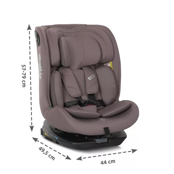 Lorelli Rodeo 360 isofix autosedačka 40-150cm - Black