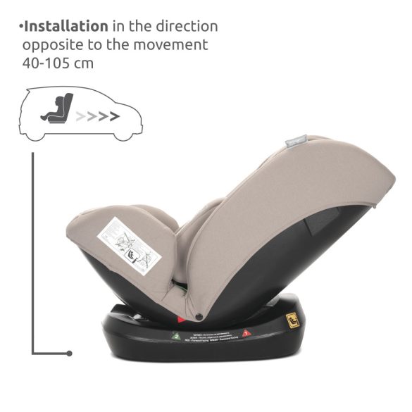 Lorelli Voyager i-Size autosedačka 40-150cm + cestovný vankúš - Beige