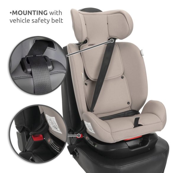 Lorelli Voyager i-Size autosedačka 40-150cm + cestovný vankúš - Beige