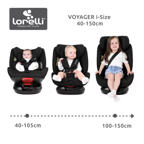 Lorelli Voyager i-Size autosedačka 40-150cm + cestovný vankúš - Pink