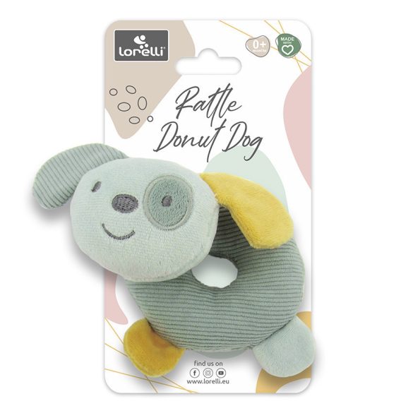 Lorelli Toys plyšový krúžok - Green Dog