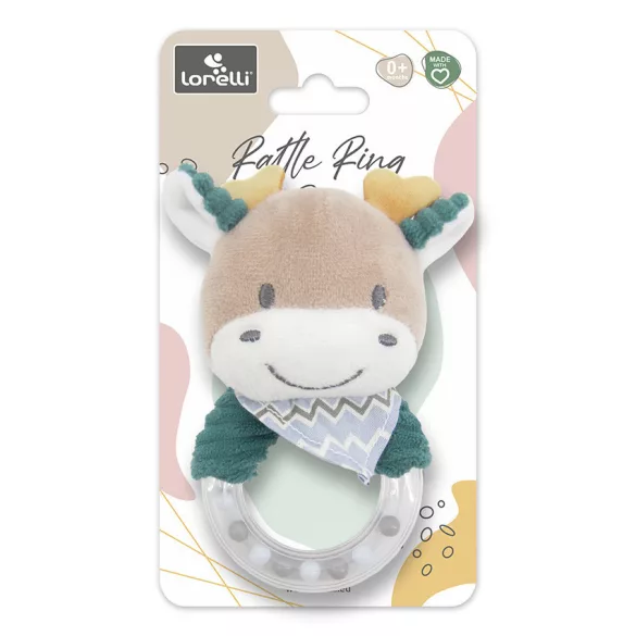 Lorelli Toys plyšová hrkálka – Modrý jeleň