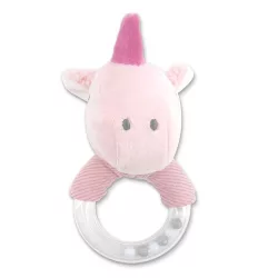 Lorelli Toys plyšová hrkálka – ružový jednorožec