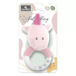 Lorelli Toys plyšová hrkálka – ružový jednorožec