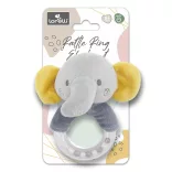 Lorelli Toys plyšová hrkálka – sivý slon