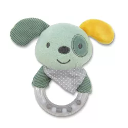 Lorelli Toys Plyšová hrkálka – Zelený psík