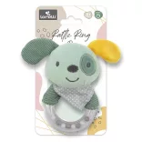 Lorelli Toys Plyšová hrkálka – Zelený psík