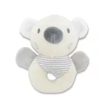 Lorelli Toys Plyšová hrkálka s obručou – Béžový medvedík