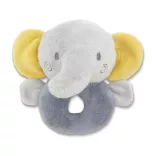 Lorelli Toys Plyšový hrkálkový krúžok – sivý slon