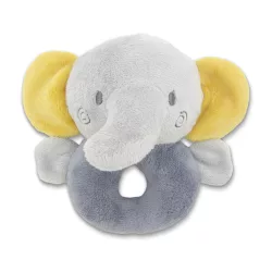 Lorelli Toys Plyšový hrkálkový krúžok – sivý slon