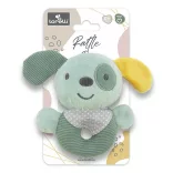 Lorelli Toys Plyšová hrkálka v tvare kruhu – Zelený pes