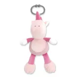 Lorelli Toys plyšová hračka s hudbou – ružový jednorožec