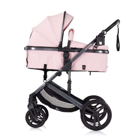 Chipolino Amore 2v1 multifunkčný kočík - Pink Marshmallow