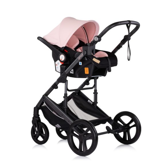 Chipolino Amore 2v1 multifunkčný kočík - Pink Marshmallow