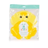 Chipolino Little Duck krúžok na umývanie vlasov – žltý