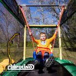 Chipolino Playground trampolína 200 cm so šmýkačkou a rebríkom - Blue