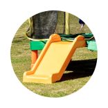 Chipolino Playground trampolína 200 cm so šmýkačkou a rebríkom - green