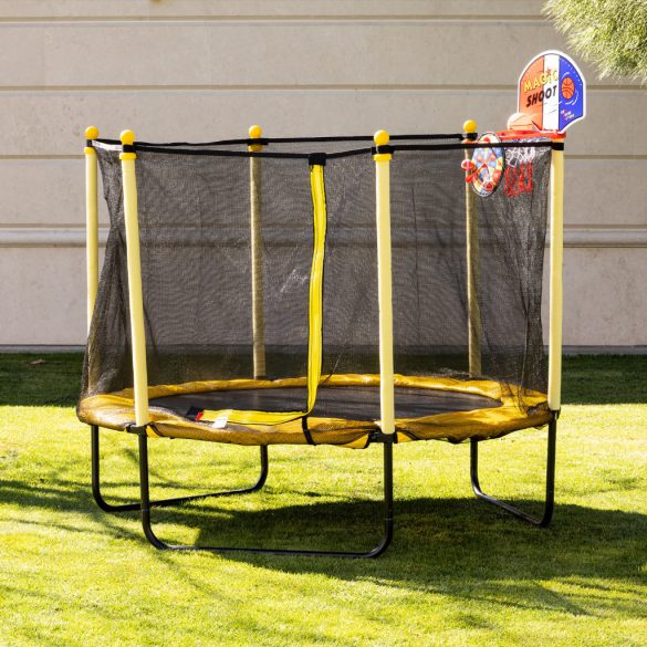 Chipolino Sporty trampolína s basketbalovým košom 140 cm 