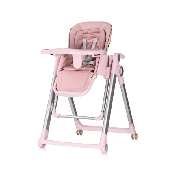 Chipolino Super Chef multifunkčná jedálenská stolička - Pink Marshmallow