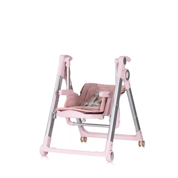 Chipolino Super Chef multifunkčná jedálenská stolička - Pink Marshmallow