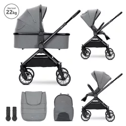   Lorelli Reya 2v1 multifunkčný kočík s otočnou rukoväťou - Grey