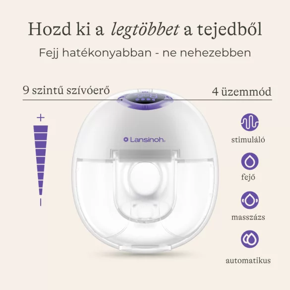 Prenosná odsávačka mlieka Lansinoh 4-fázová – dvojitá