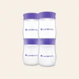 Lansinoh fľaša na uchovávanie materského mlieka s viečkom 160 ml, 4 ks