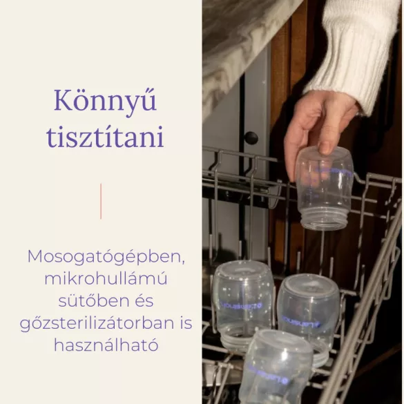 Lansinoh fľaša na uchovávanie materského mlieka s viečkom 160 ml, 4 ks