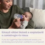 Lansinoh fľaša so stredne rýchlou savičkou + viečko, 240 ml