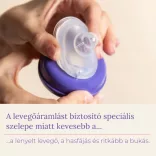 Lansinoh fľaša so stredne rýchlou savičkou + viečko, 240 ml