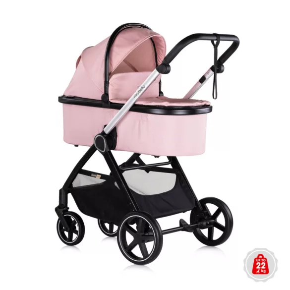Chipolino Marbella 3v1 multifunkčný kočík - Pink Marshmallow