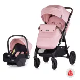 Chipolino Ultera 2 v 1 kočík + nosič - Pink Marshmallow