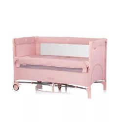   Multifunkčná cestovná postieľka Chipolino Relax – Pink Marshmellow Linen
