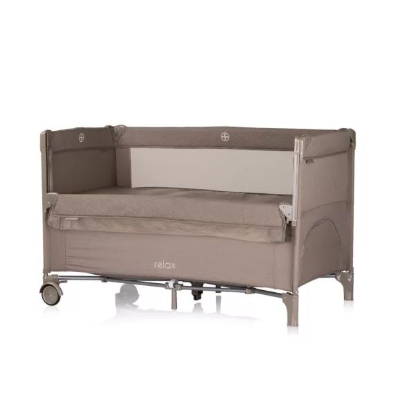 Multifunkčná cestovná postieľka Chipolino Relax – Tiramisu Linen