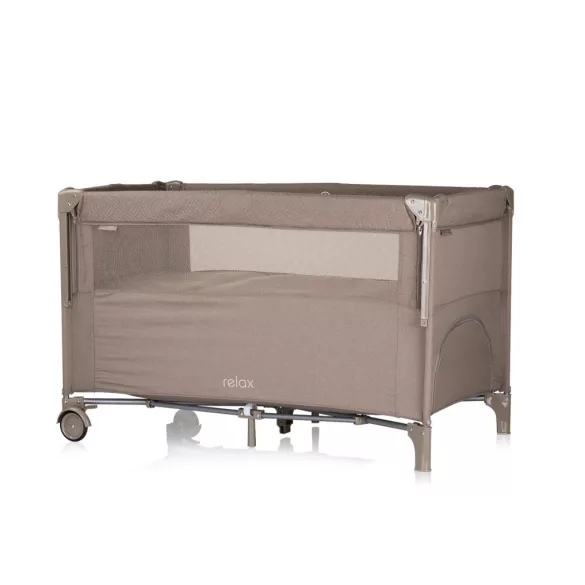 Multifunkčná cestovná postieľka Chipolino Relax – Tiramisu Linen