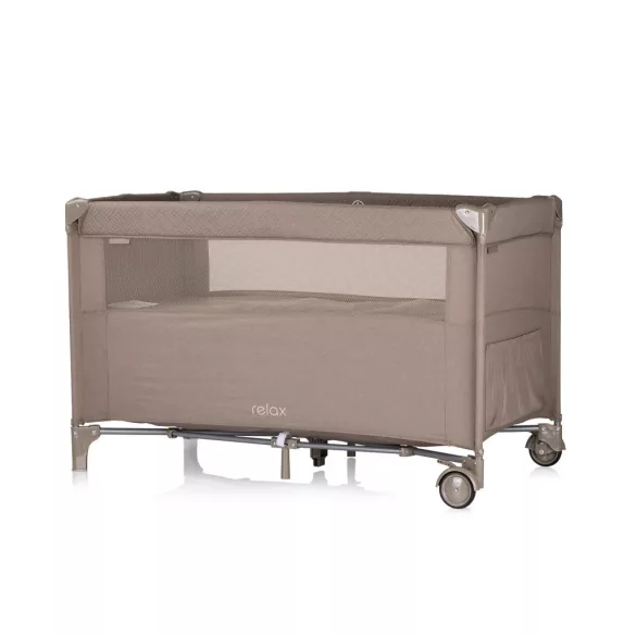 Multifunkčná cestovná postieľka Chipolino Relax – Tiramisu Linen