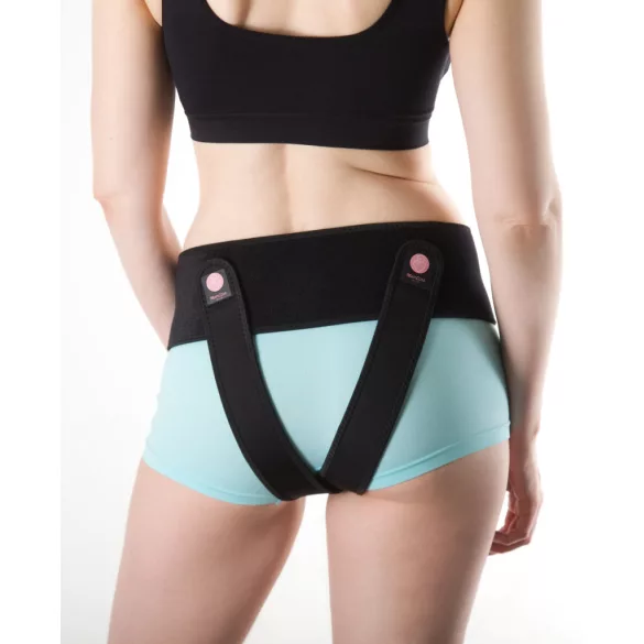 Momcare Podporný pás pre tehotné a po pôrode s extra popruhmi L-XL