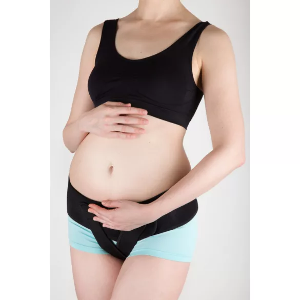 Momcare Podporný pás pre tehotné a po pôrode s extra popruhmi L-XL