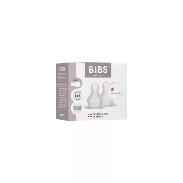 BIBS Silikónová cumička na fľašu s rýchlym prietokom (2 ks)