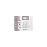 BIBS Silikónová cumička na fľašu s pomalým prietokom (2 ks)